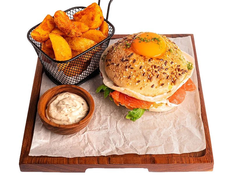 Bagel with Salmon