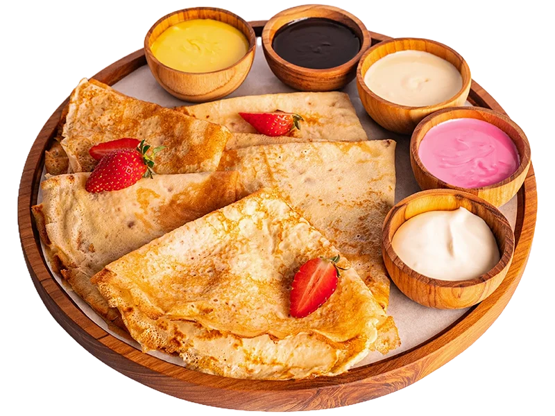 Crepes With 5 Sauces