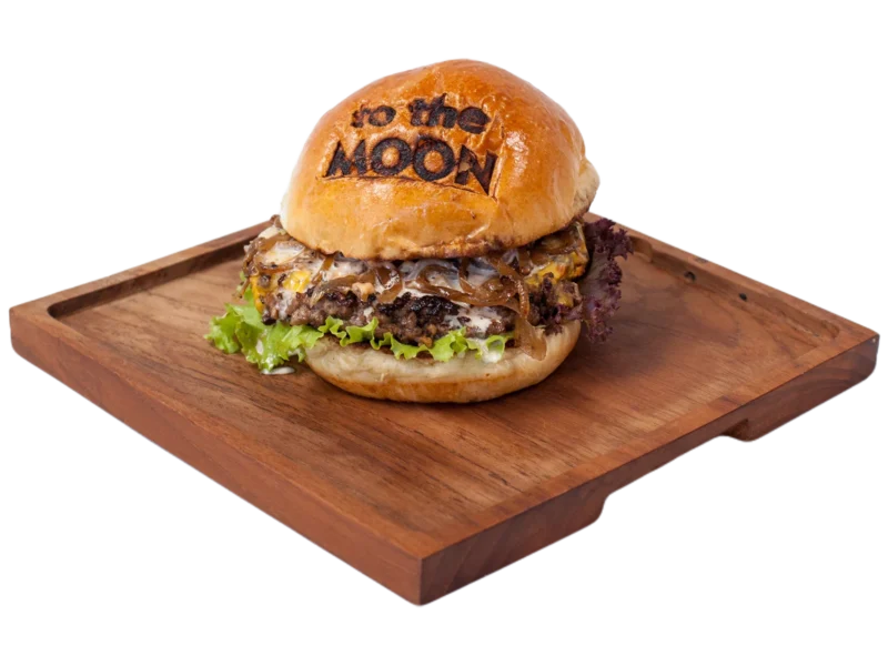 Mushroom beef burger