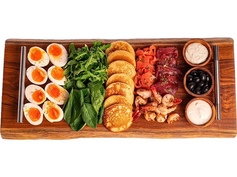 Sharing breakfast board