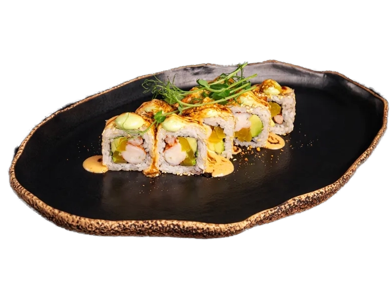 Roll Shrimp Tempura with Wasabi Mayo