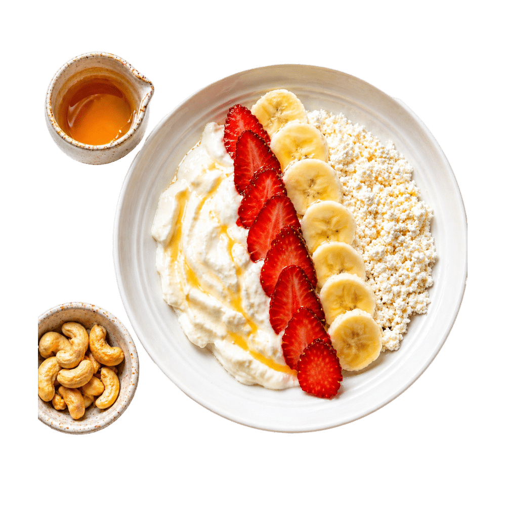 Cottage Cheese Bowl with Fruits & Honey