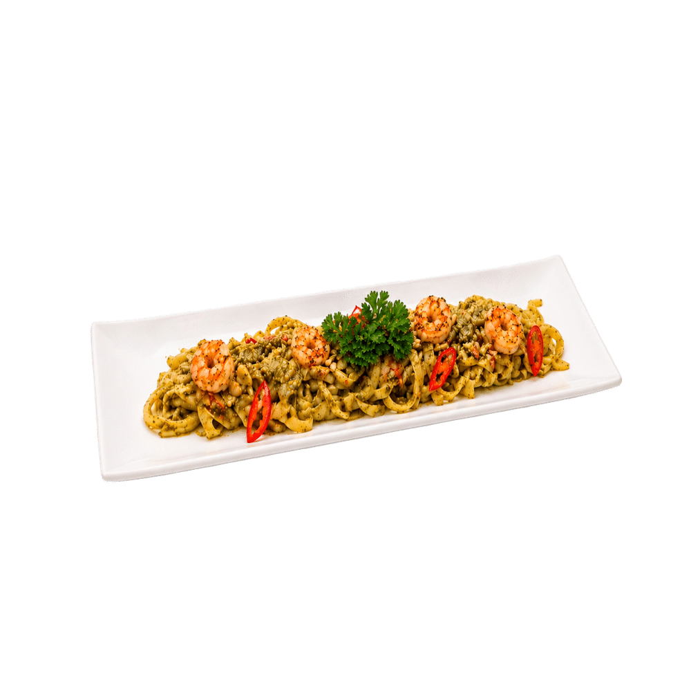 Pesto Pasta with Shrimp