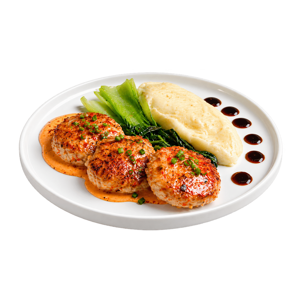 Shrimp Patty with Mashed Potato