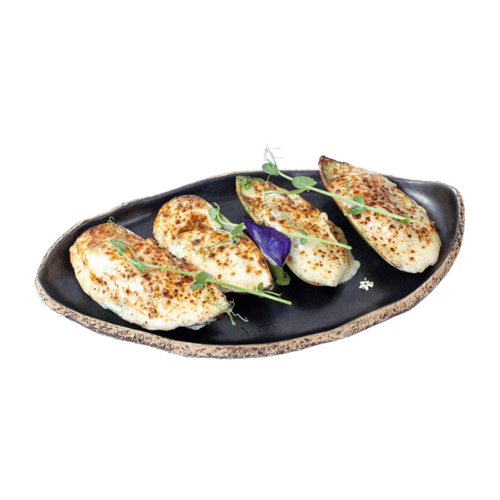 Baked Mussels & Shrimp